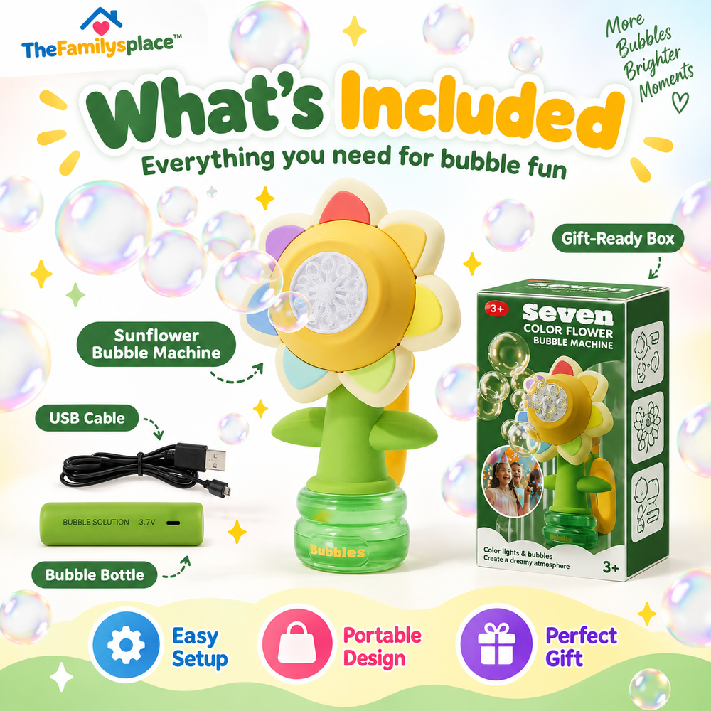 SunnyBubbles™ Sunflower Bubble Machine 🌻🫧
