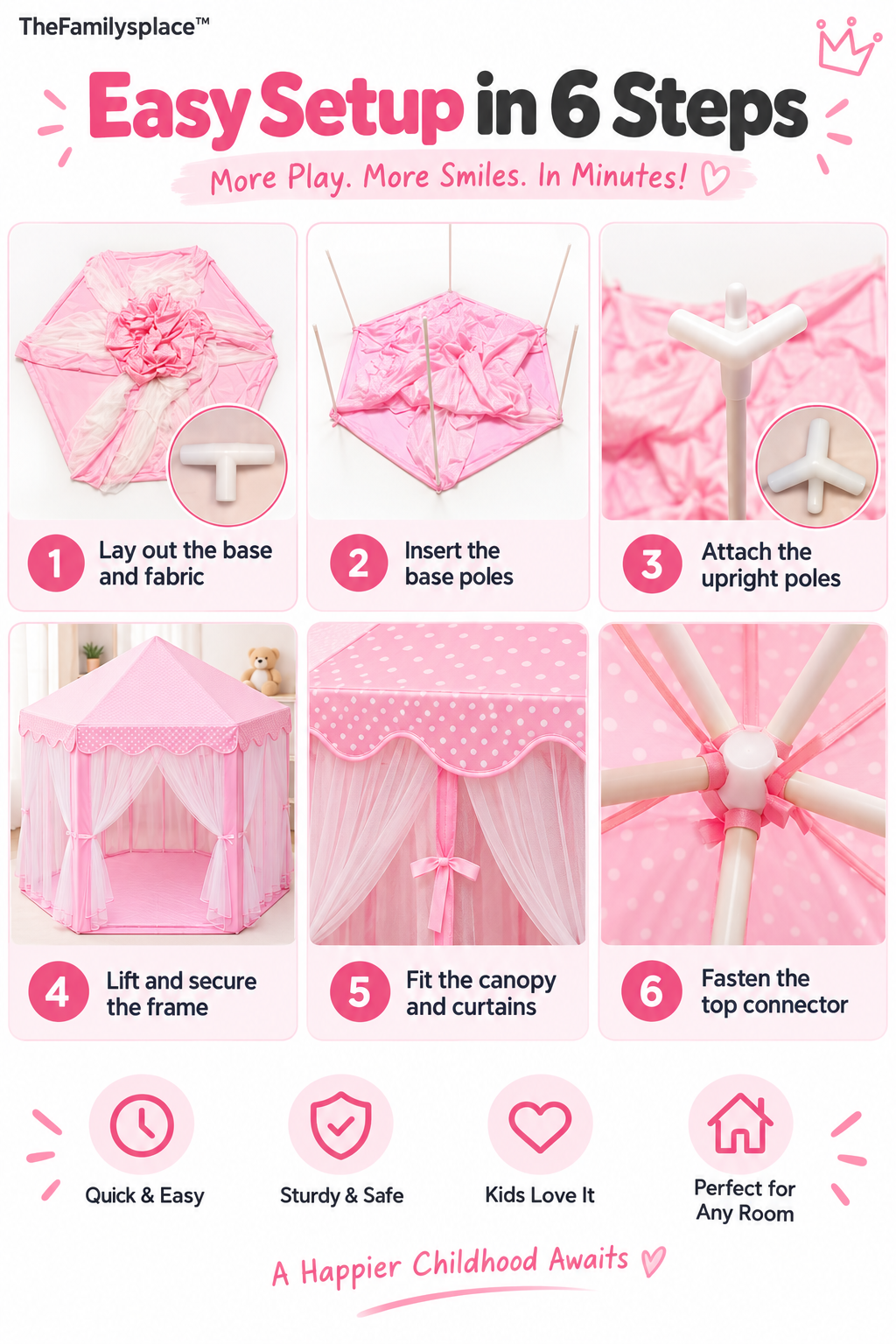 DreamDen™ Kids Play Tent