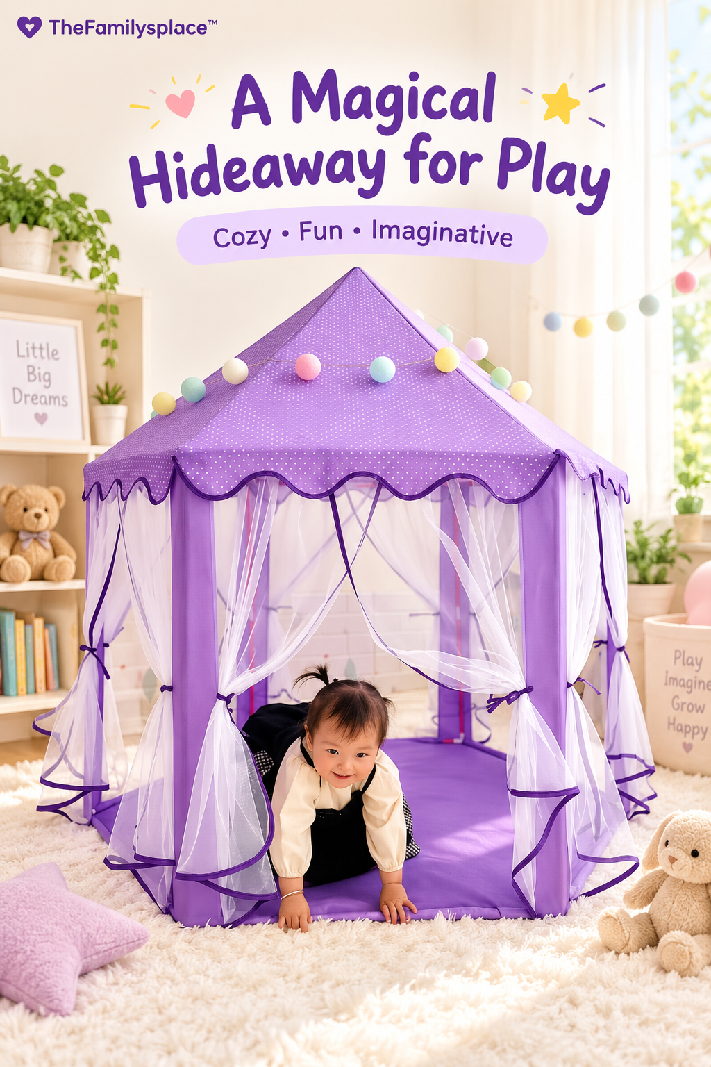 DreamDen™ Kids Play Tent