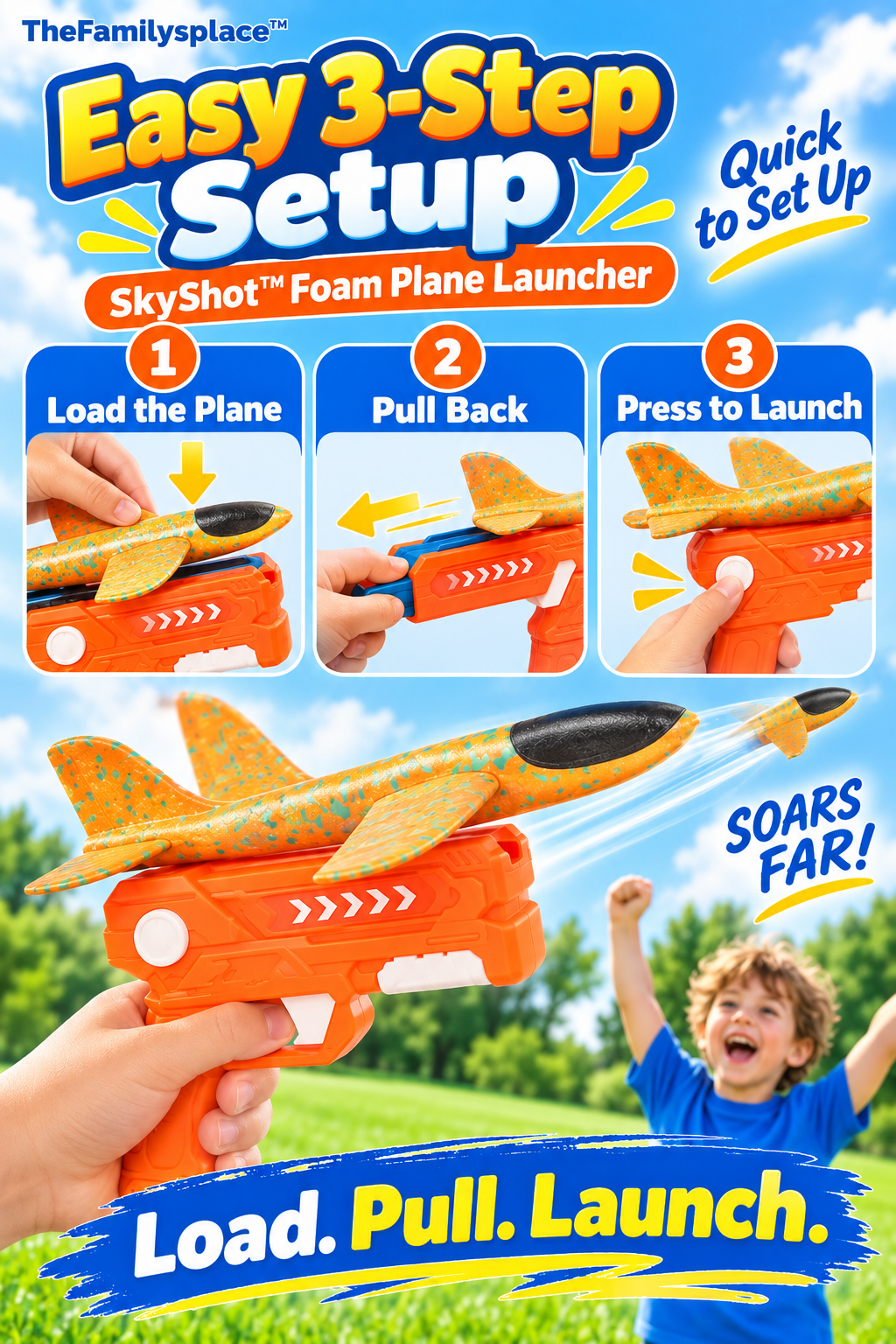 SkyShot™ Foam Plane Launcher