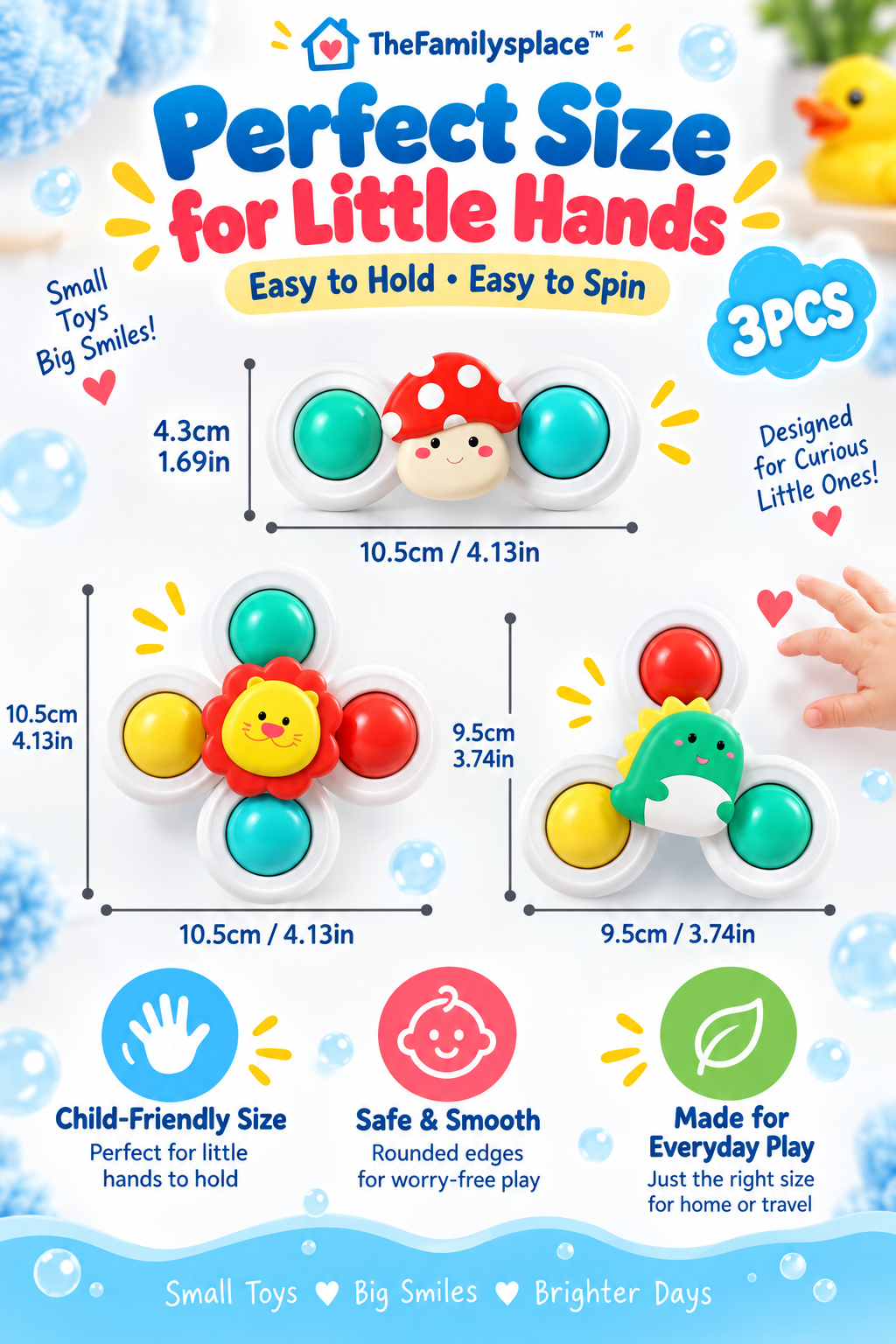 SpinPals™ Suction Spinner Toy Set