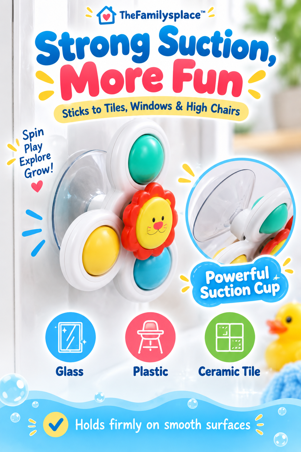 SpinPals™ Suction Spinner Toy Set