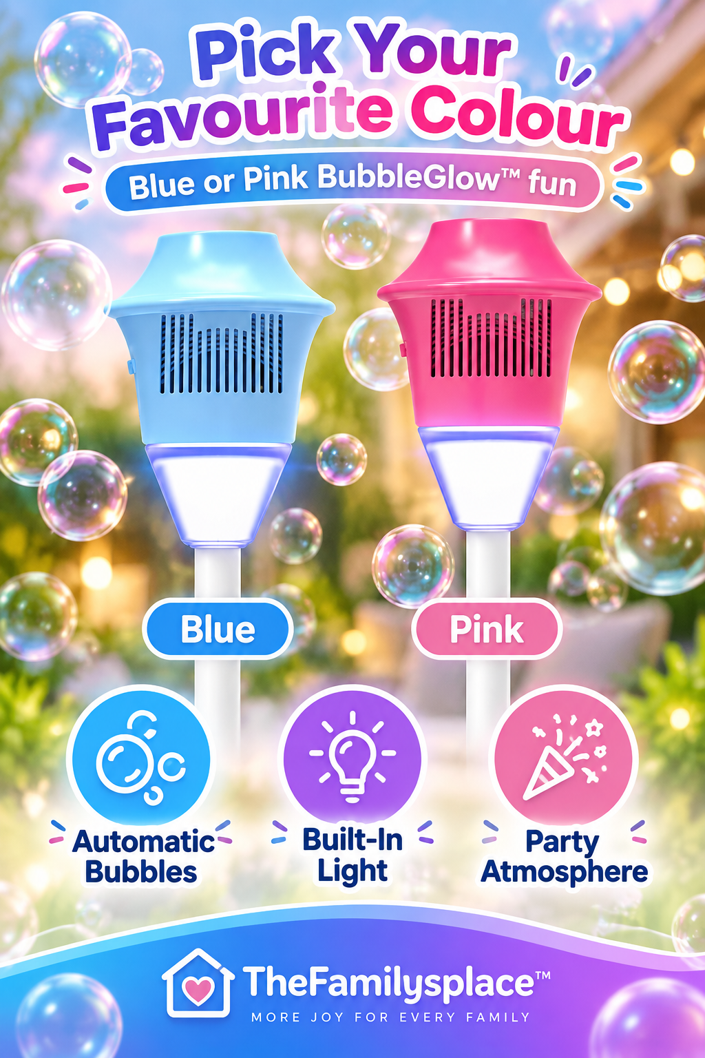 BubbleGlow™ Street Light Bubble Machine 🌟🫧