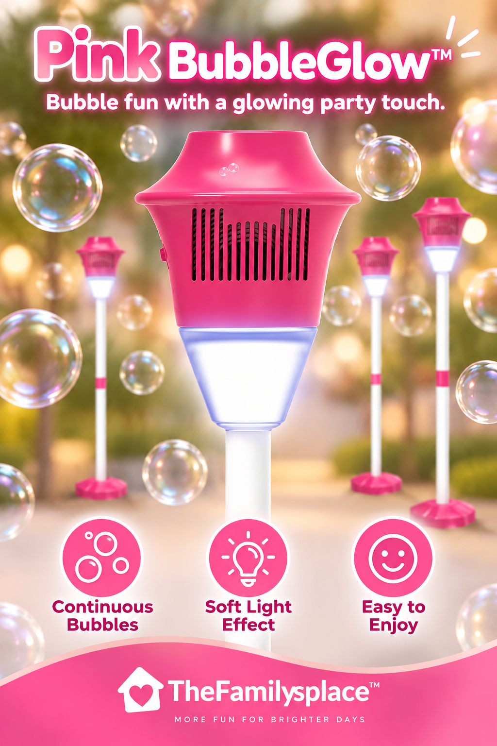 BubbleGlow™ Street Light Bubble Machine 🌟🫧