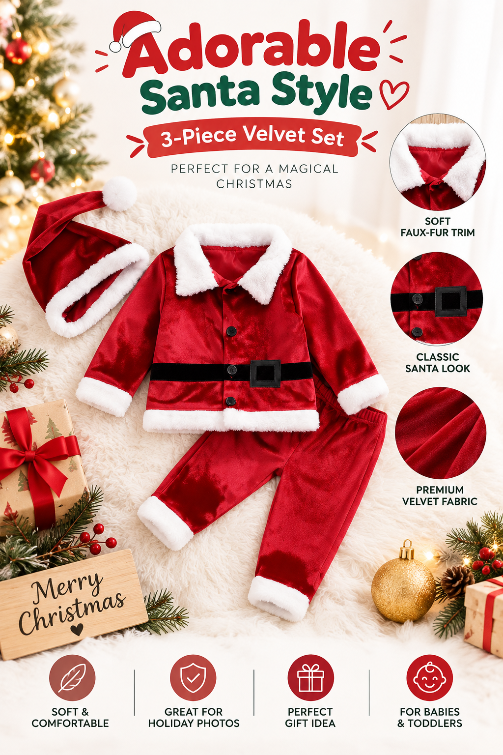 SantaSnuggle™ Velvet Christmas Set 🎅🎄
