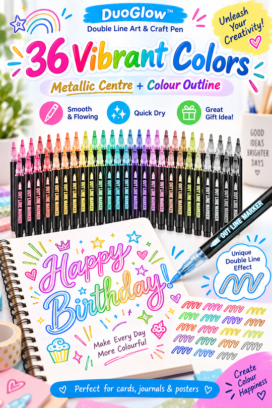 DuoGlow™ Double Line Art and Craft Pen