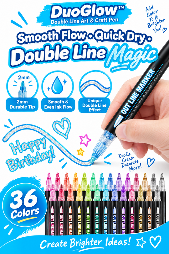 DuoGlow™ Double Line Art and Craft Pen