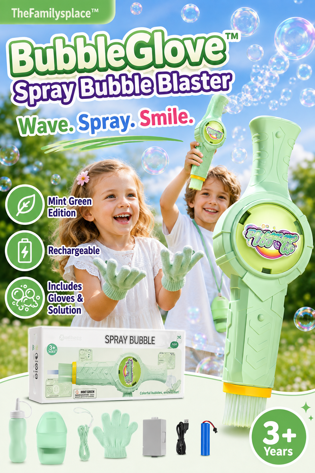 BubbleGlove™ Spray Bubble Blaster