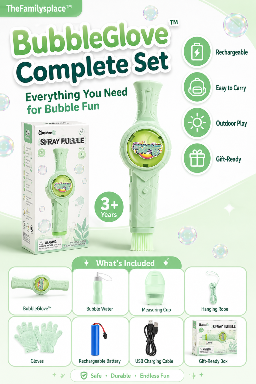 BubbleGlove™ Spray Bubble Blaster