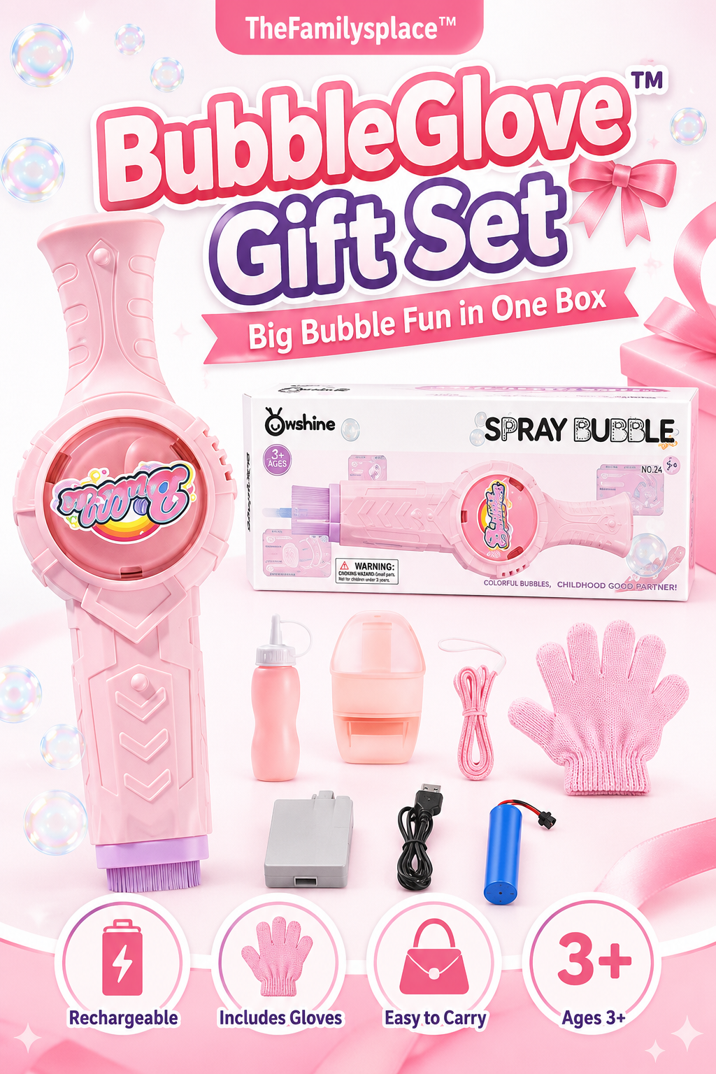 BubbleGlove™ Spray Bubble Blaster