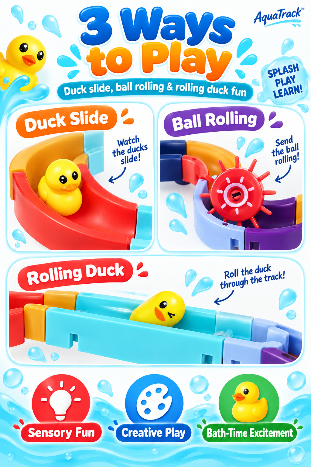 AquaTrack™ – Build, Splash & Play! 🛁💦