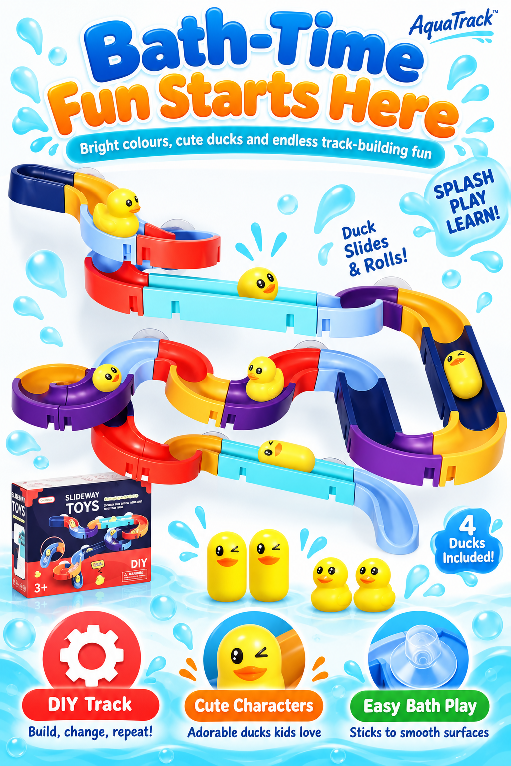 AquaTrack™ – Build, Splash & Play! 🛁💦