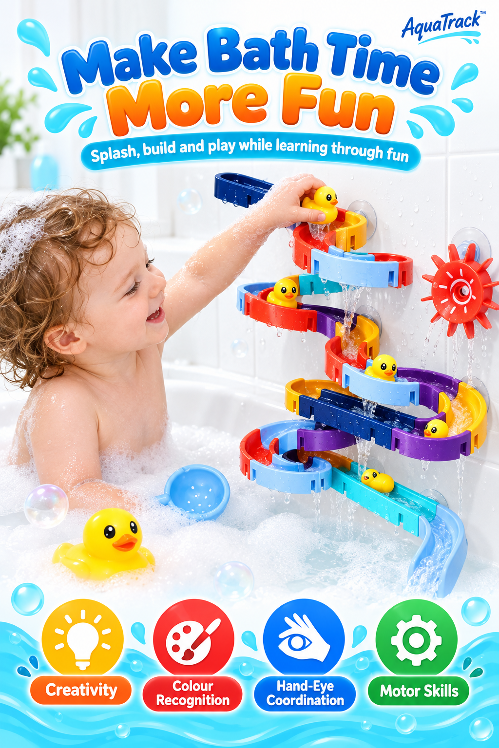 AquaTrack™ – Build, Splash & Play! 🛁💦