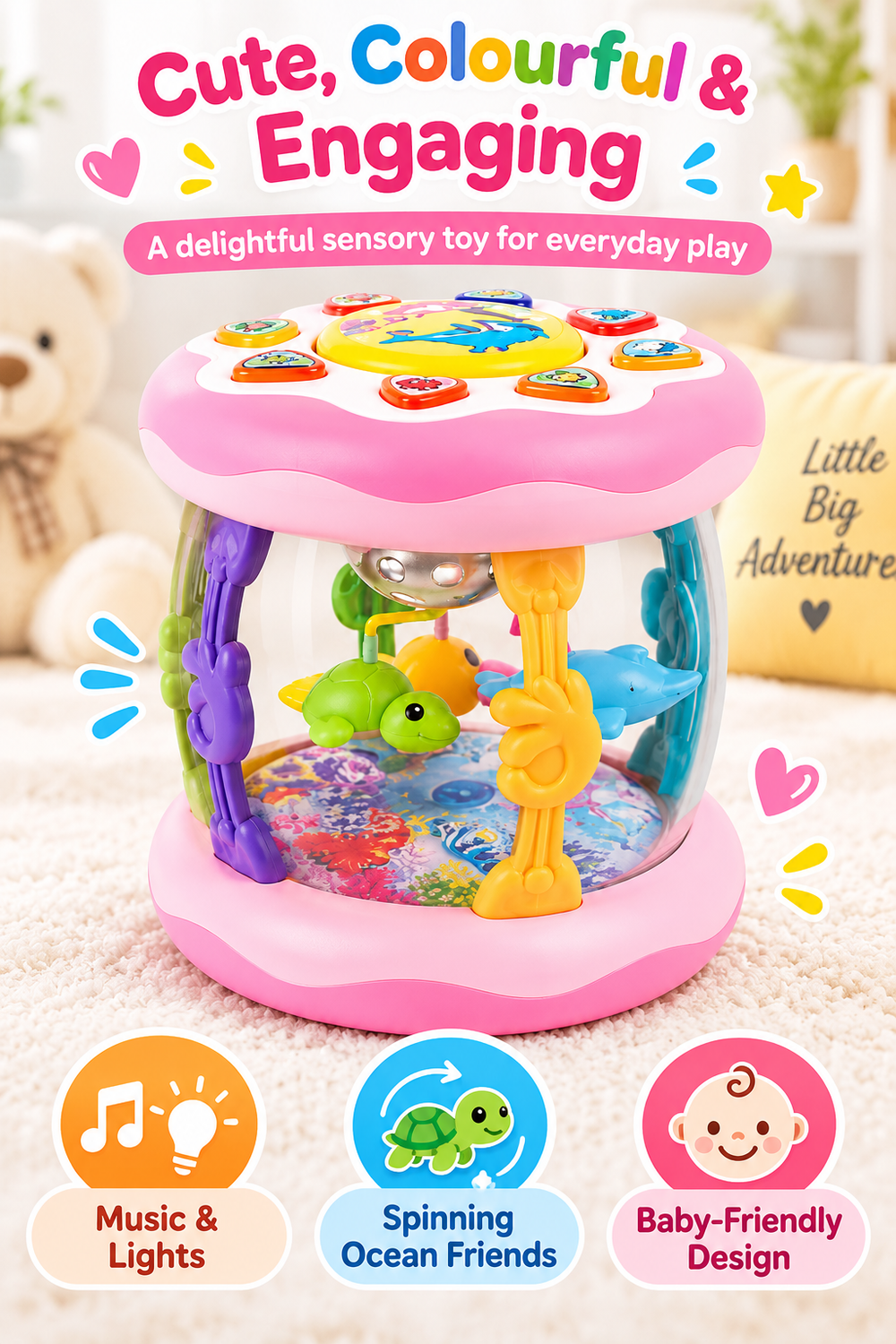 OceanGlow™ Tummy Time Projector