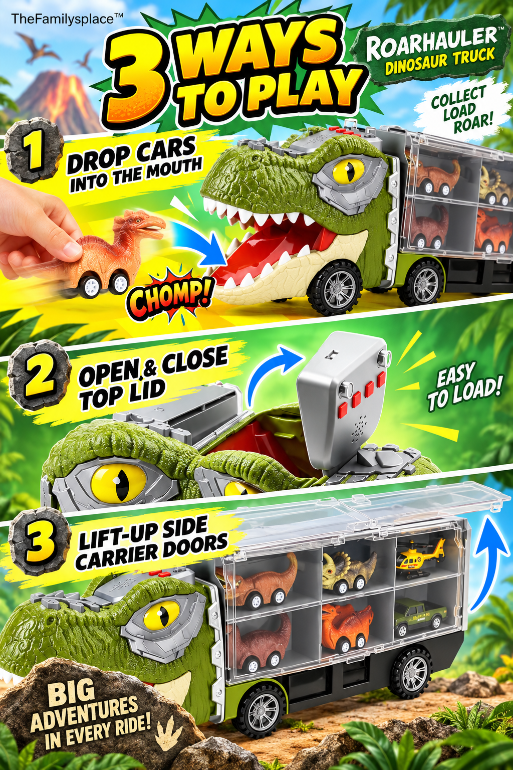 RoarHauler™ Dinosaur Truck
