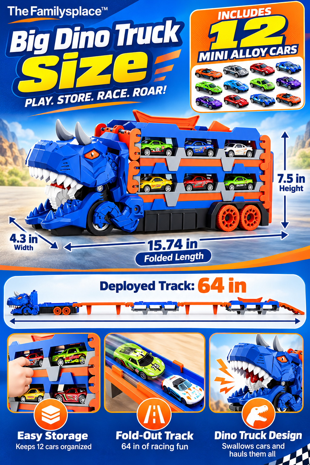 DinoRush™ Race Track Carrier