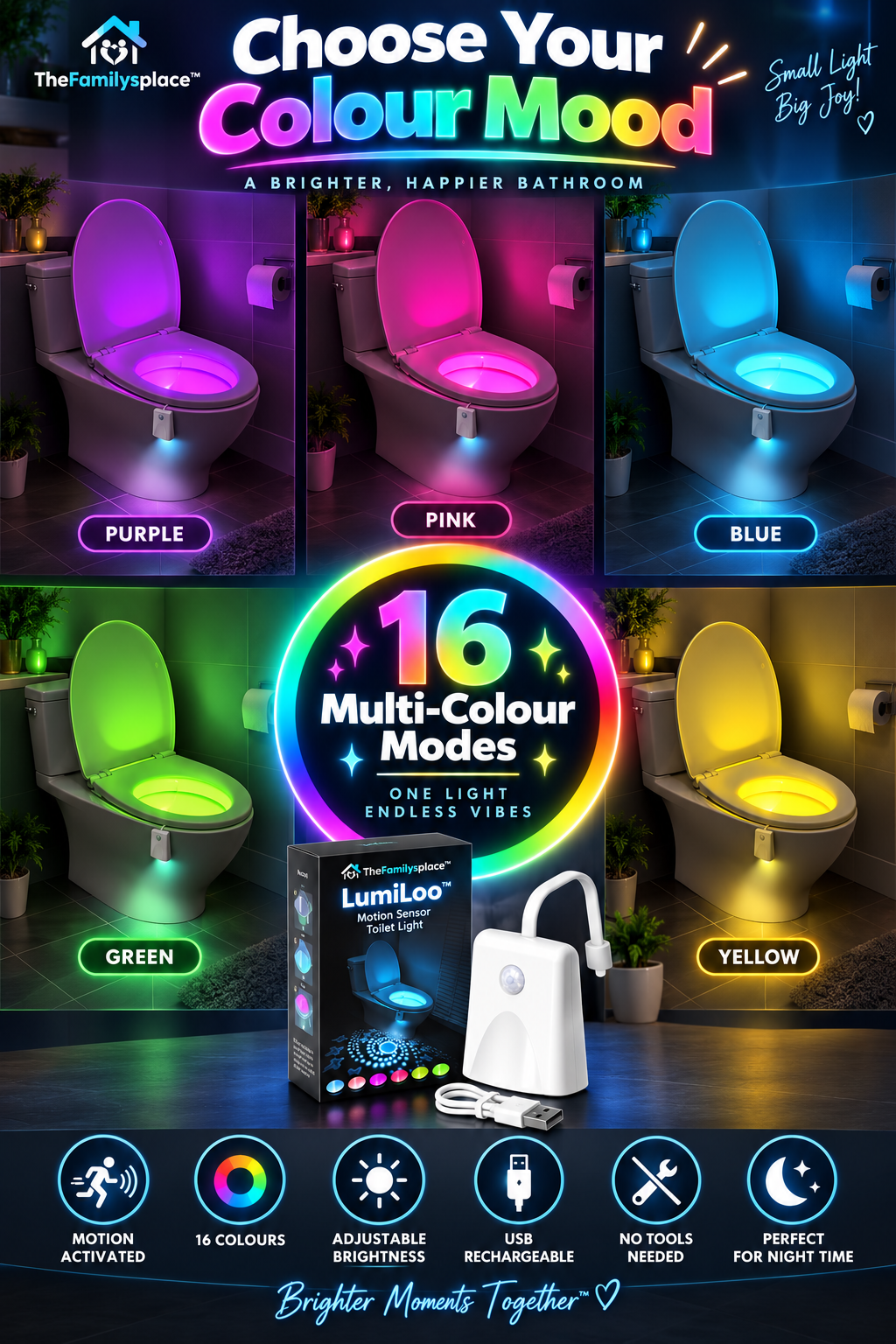 LumiLoo™ Motion Sensor Night Light