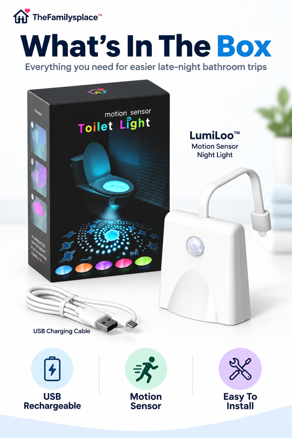 LumiLoo™ Motion Sensor Night Light