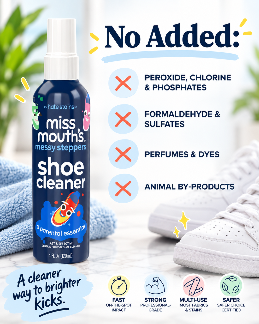 Miss Mouth's Messy Steppers Shoe Cleaner Kit – Fresh Shoes Made Easy 👟✨