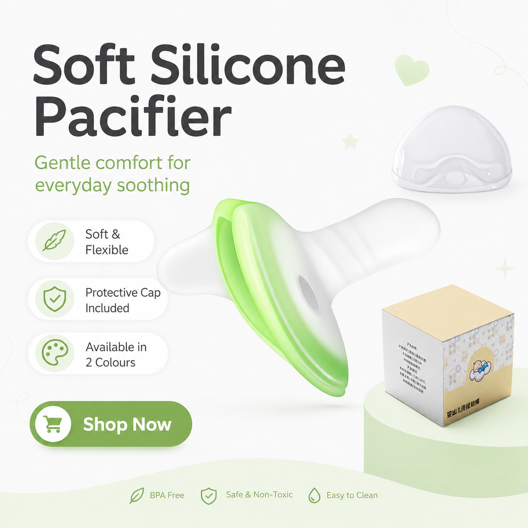 LullaBite™- BPA-Free Silicone Baby Pacifier & Teether