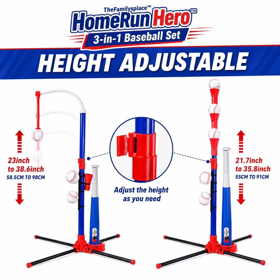 HomeRun Hero™ 3-in-1 Baseball Set