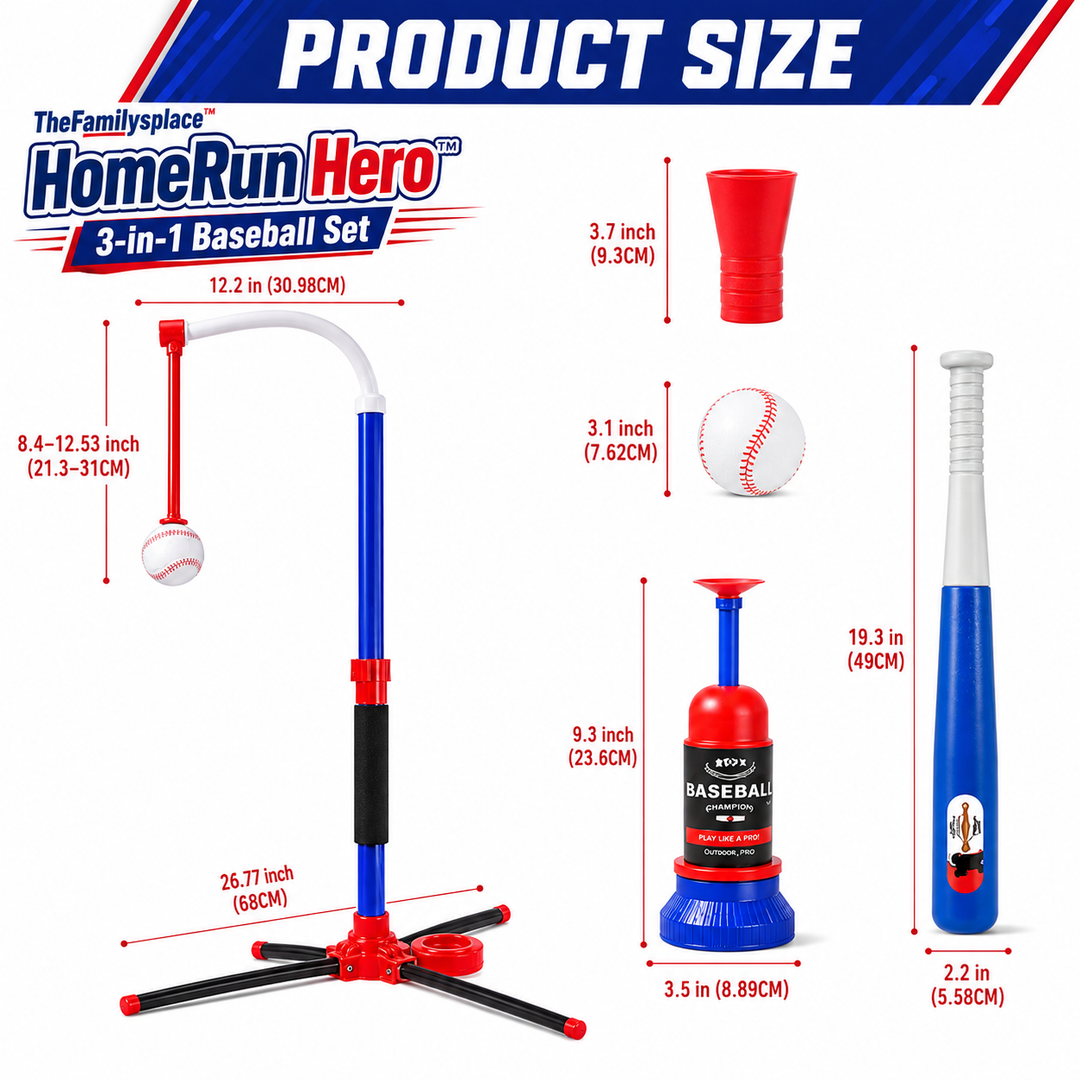 HomeRun Hero™ 3-in-1 Baseball Set