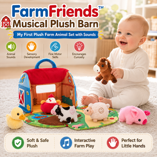FarmFriends™ Musical Plush Barn