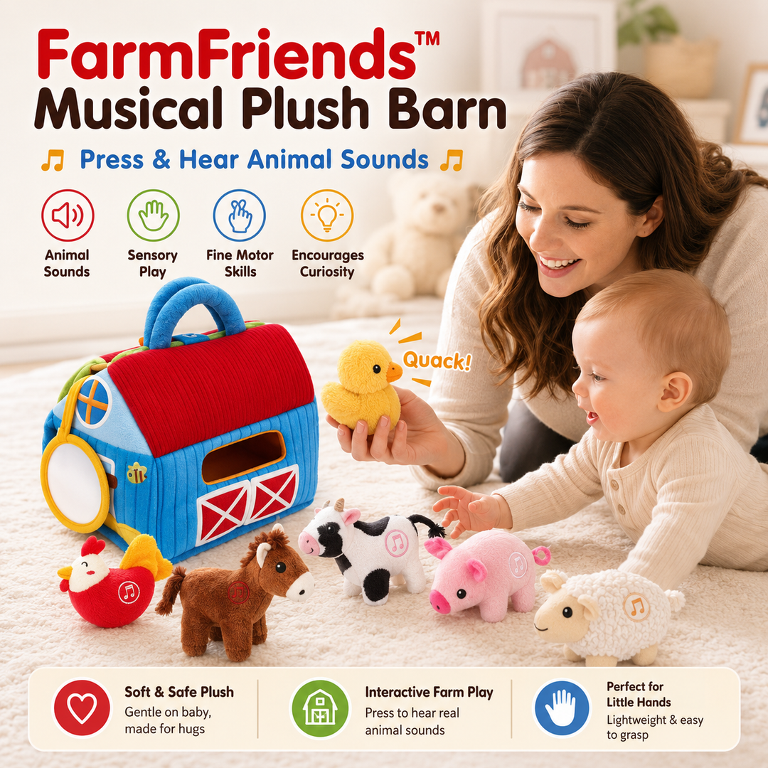 FarmFriends™ Musical Plush Barn
