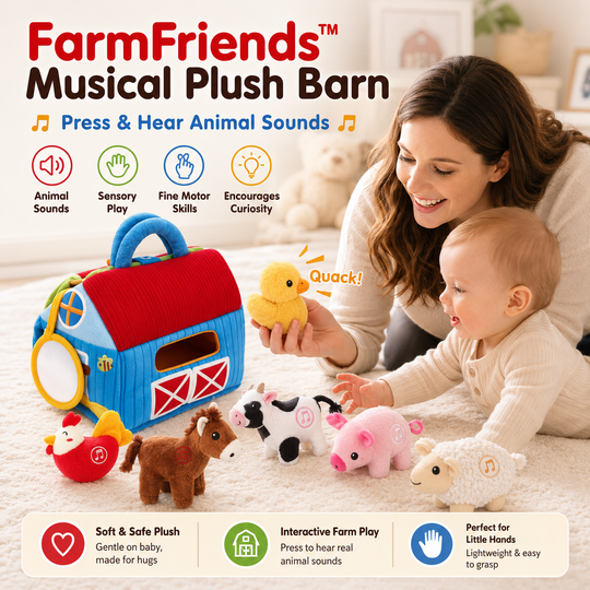 FarmFriends™ Musical Plush Barn