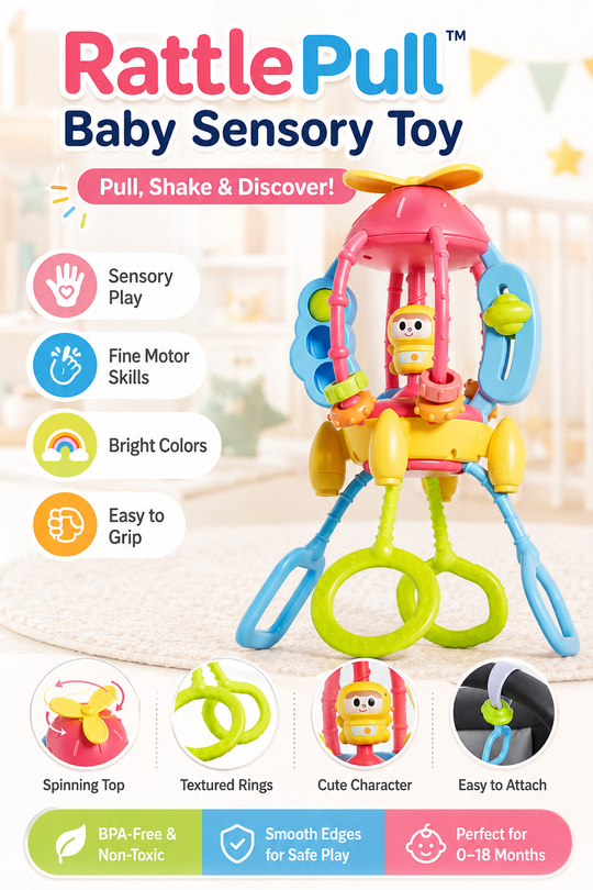 RattlePull™ Baby Sensory Toy
