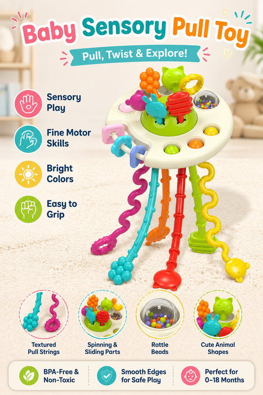 RattlePull™ Baby Sensory Toy