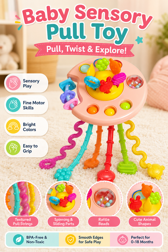 RattlePull™ Baby Sensory Toy