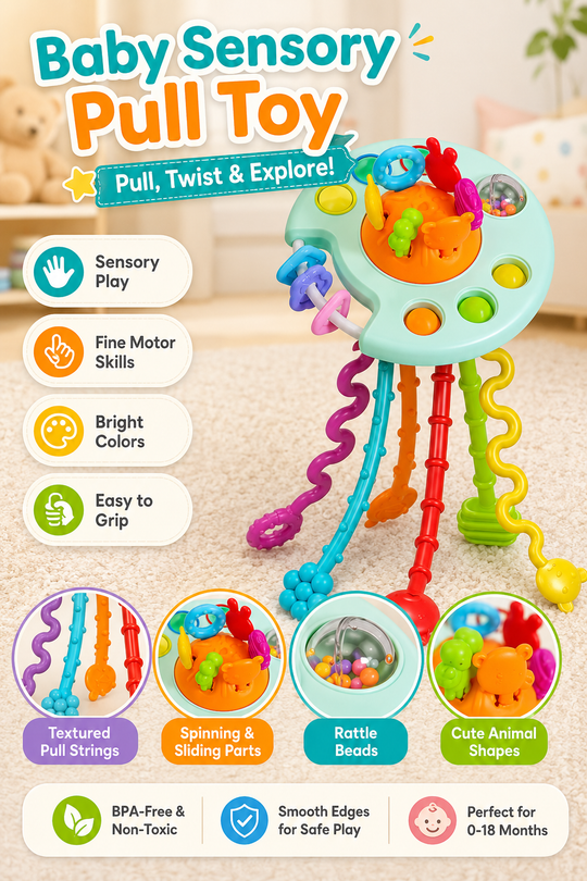 RattlePull™ Baby Sensory Toy