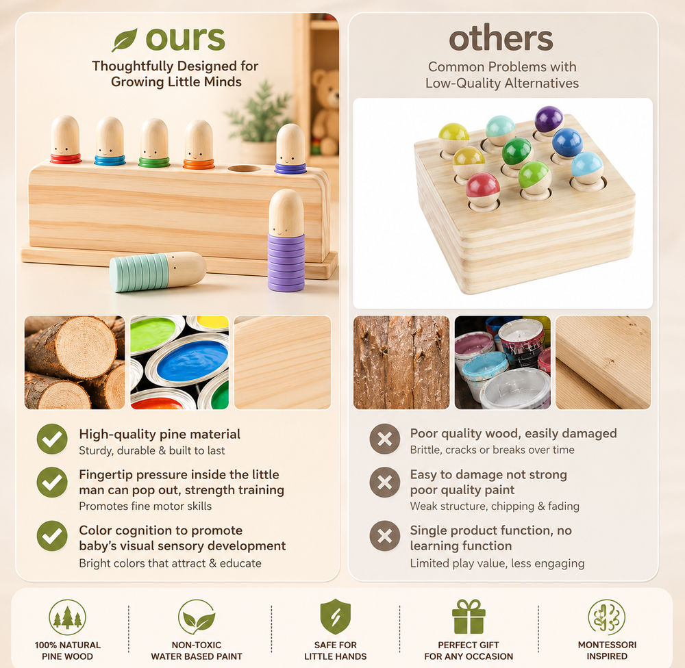 CleverBounce™ Wooden Toy