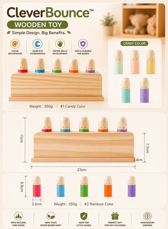 CleverBounce™ Wooden Toy