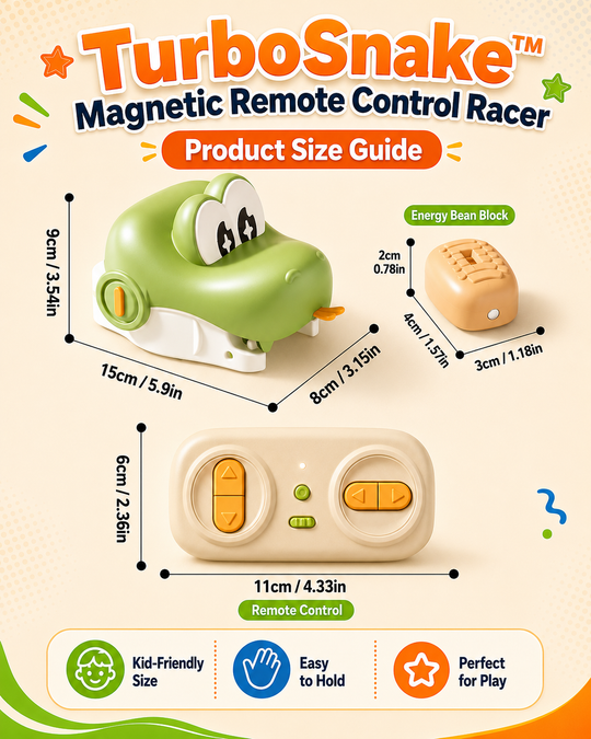 TurboSnake™ Magnetic Remote Control Racer