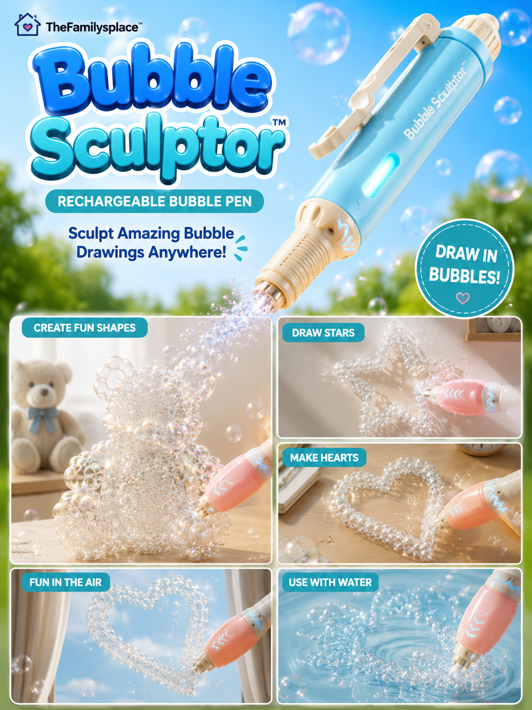 Bubble Sculptor™ Rechargeable Bubble Pen