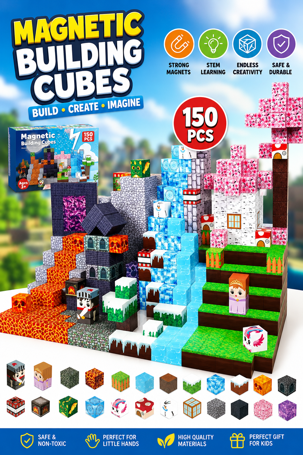 Smart Magnetic Building Cube - TheFamilysplace™