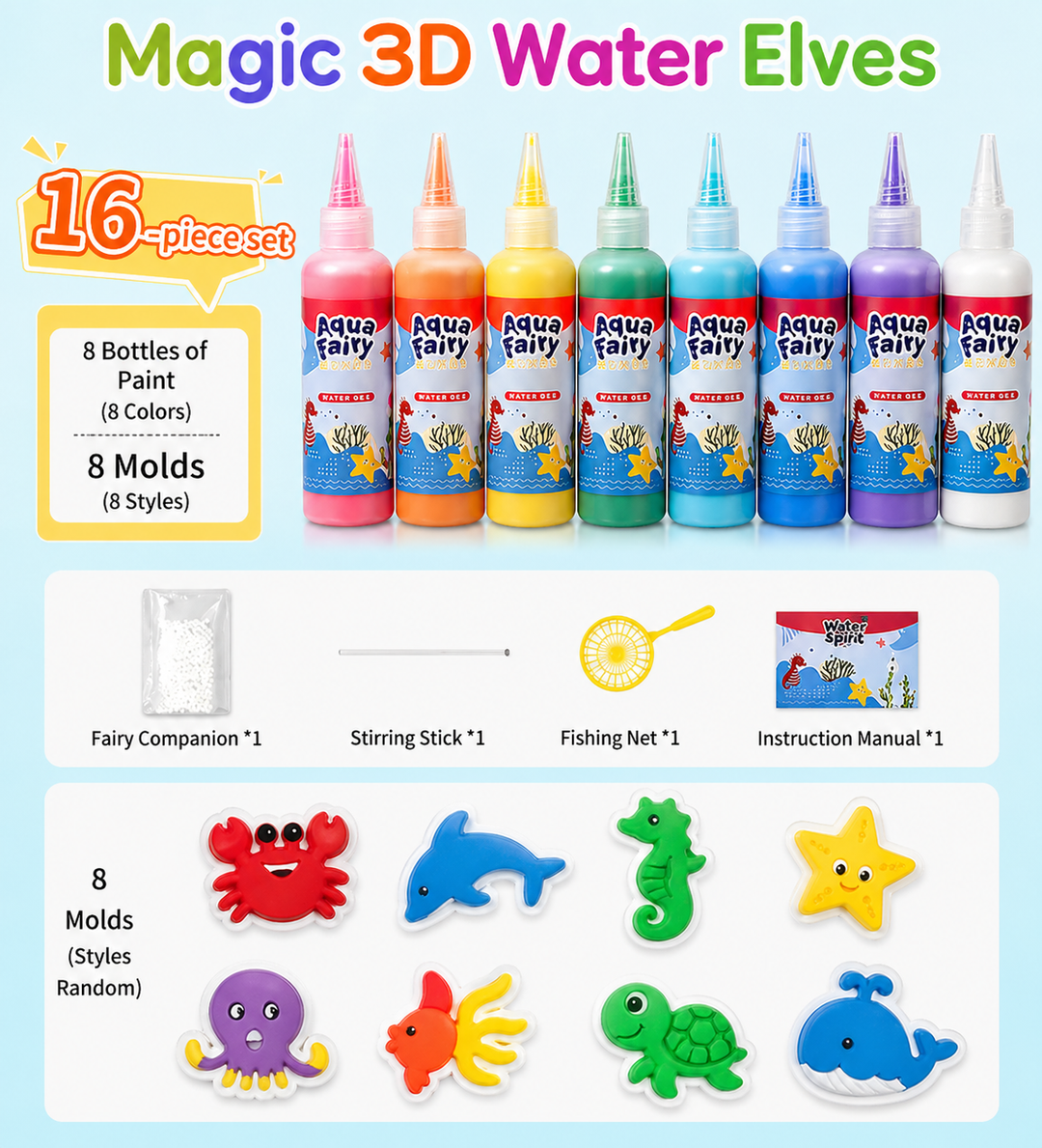 Magic Water Elf Mold™ DIY Aqua Fairy Gel Toy Set