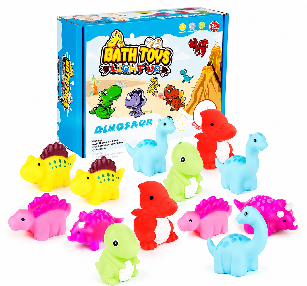 DinoGlow™ Light-Up Bath Toy Set
