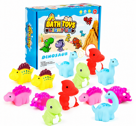 DinoGlow™ Light-Up Bath Toy Set