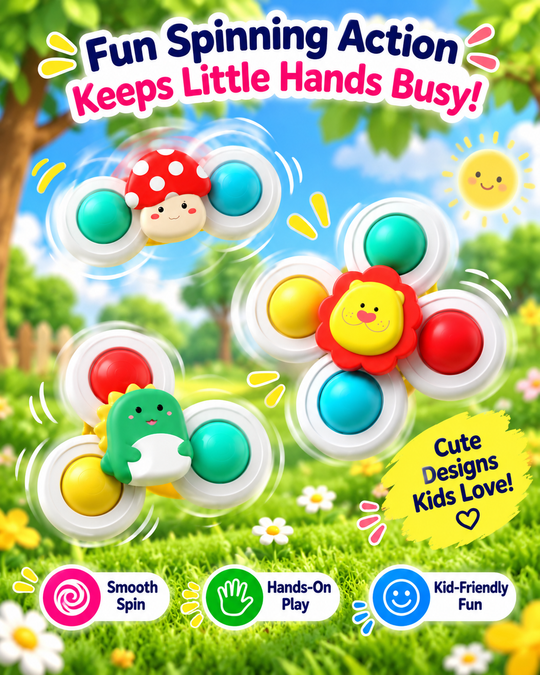 SpinPals™ Suction Spinner Toy Set