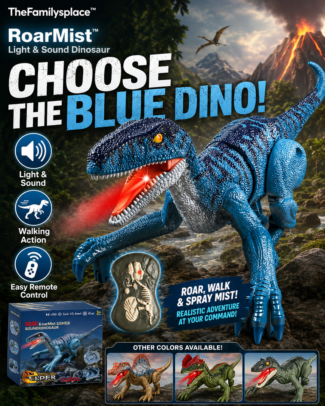 RoarMist™ Light & Sound Dinosaur