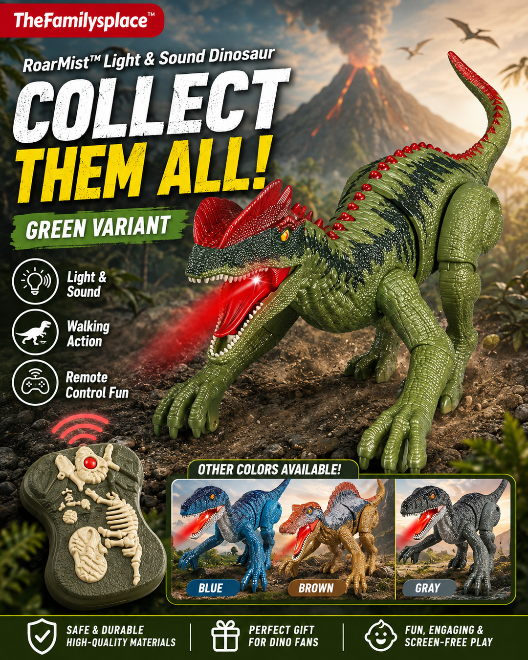 RoarMist™ Light & Sound Dinosaur