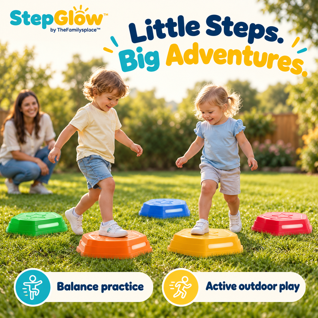 StepGlow™ Light & Music Balance Stones — 5-Piece Set