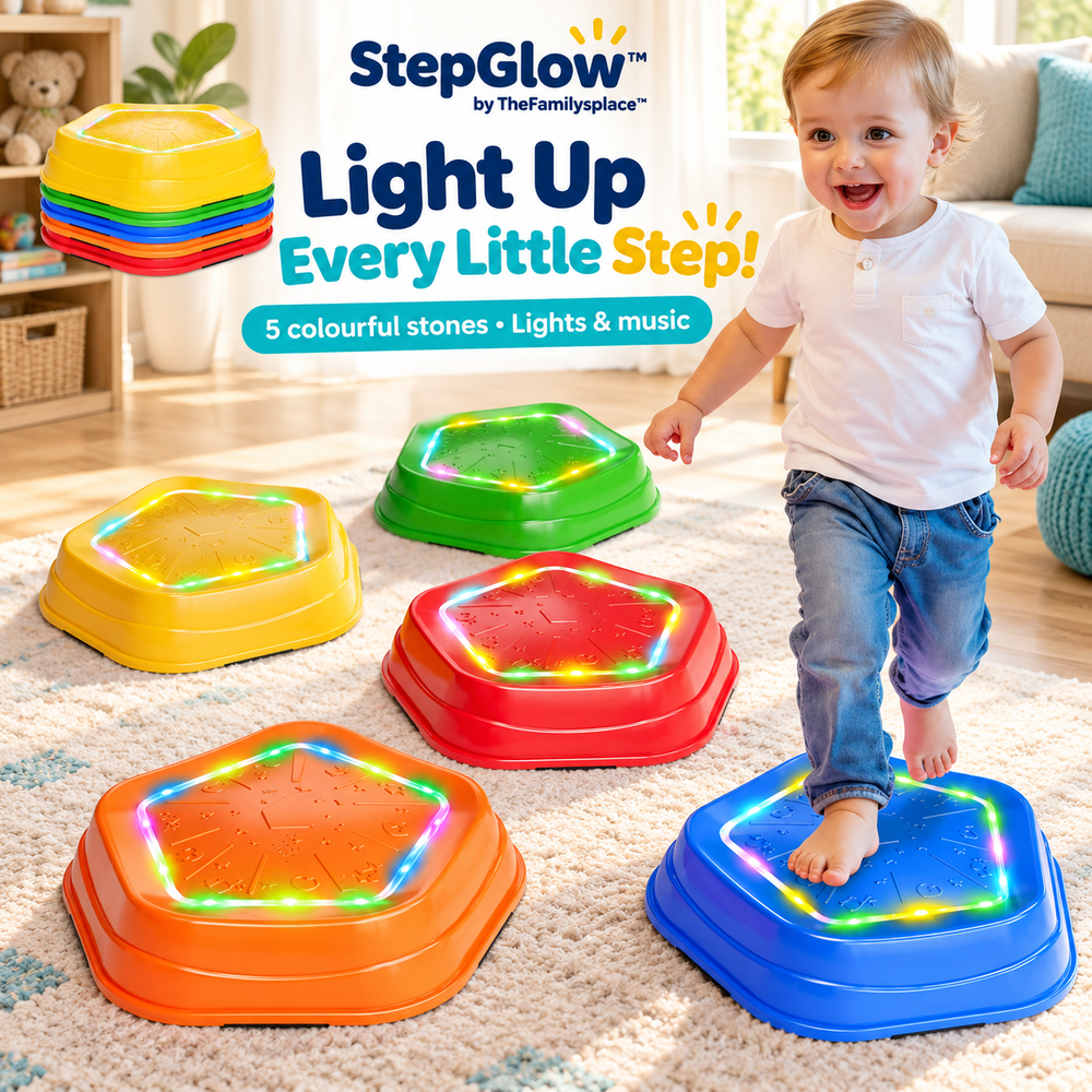 StepGlow™ Light & Music Balance Stones — 5-Piece Set