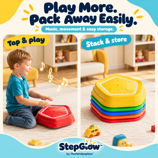 StepGlow™ Light & Music Balance Stones — 5-Piece Set
