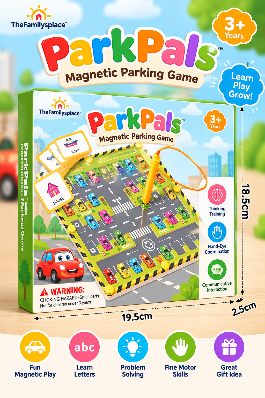🚗 ParkPals™ Magnetic Parking Game