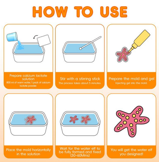Magic Water Elf Mold™ DIY Aqua Fairy Gel Toy Set