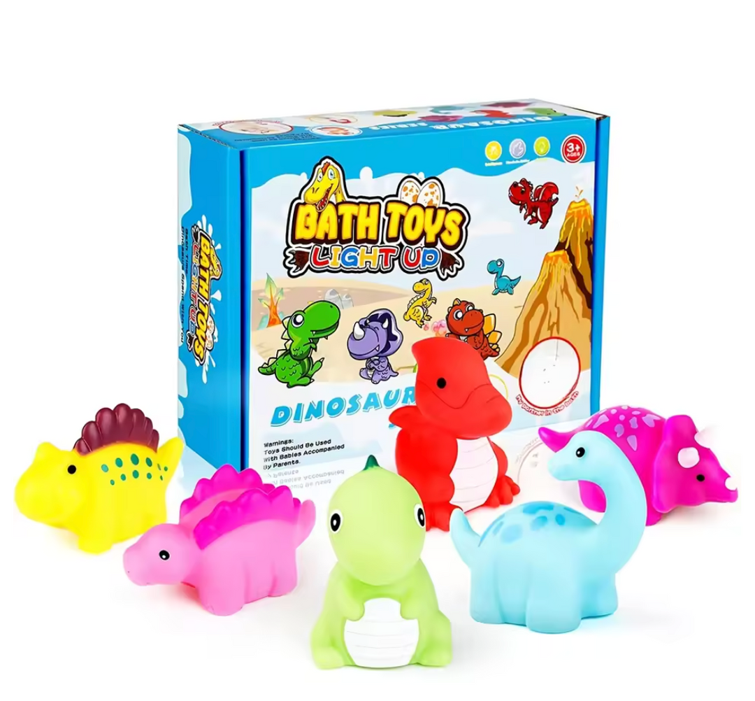 DinoGlow™ Light-Up Bath Toy Set